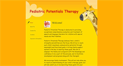 Desktop Screenshot of pediatricpotentialstherapy.com